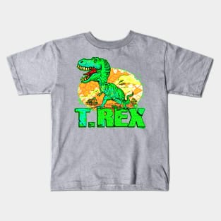 T Rex Big Dot Kids T-Shirt